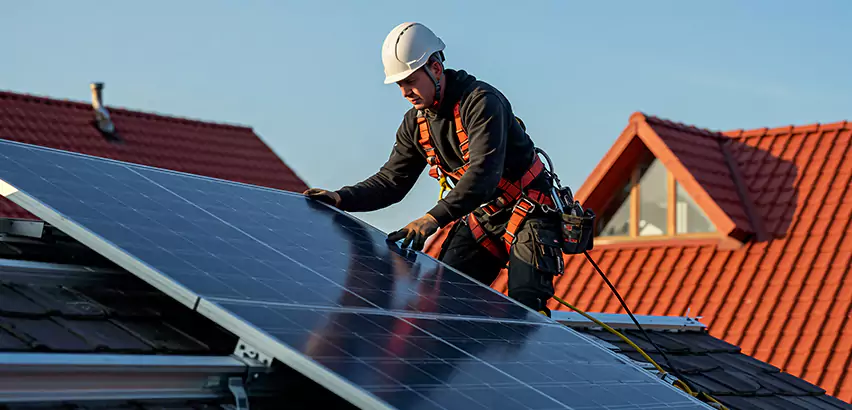Solar Panels on Steel Roof Installation in Batavia