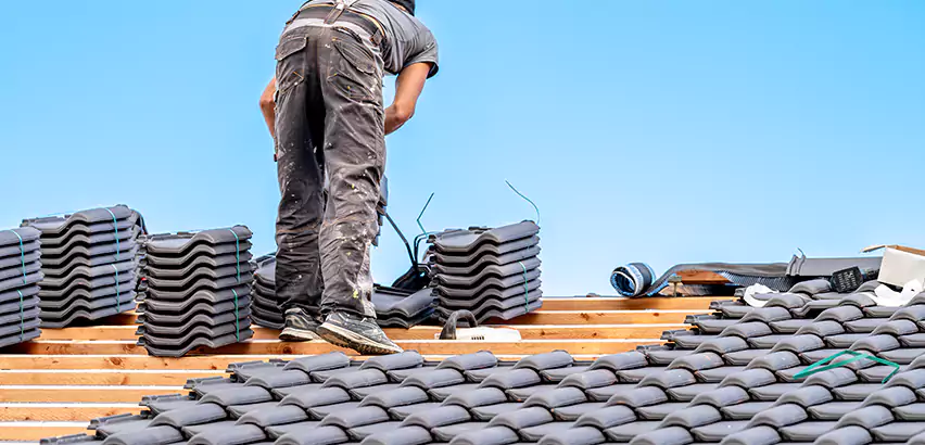 Replacing Tile Roof Underlayment in Batavia